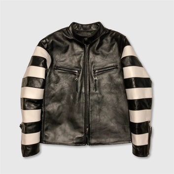 Men's Classic J100 Rider Biker Jacket - Genuine Leather
