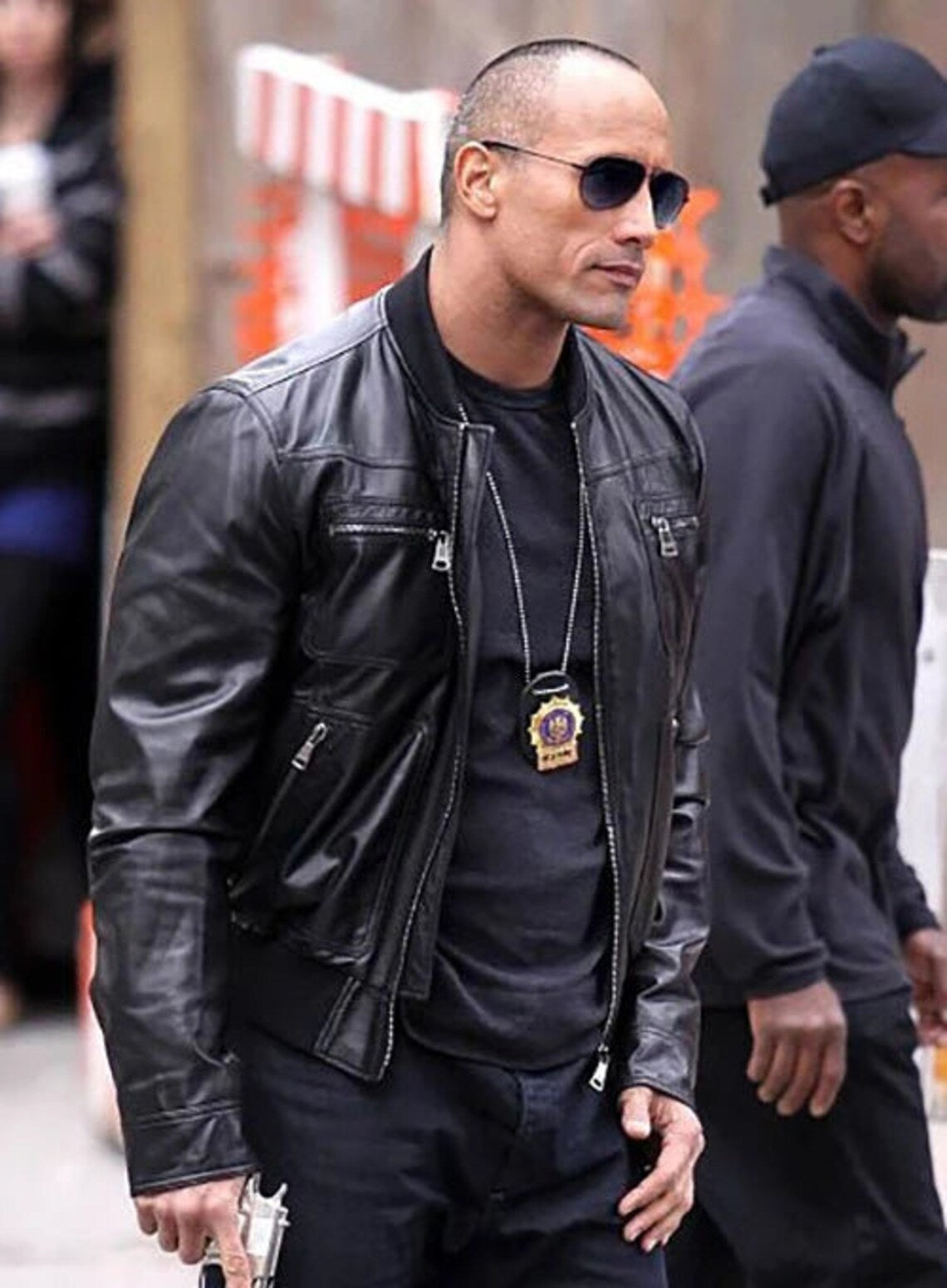 dwayne johnson leather jacket