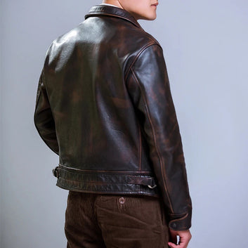 Men's Genuine Cowhide Leather Jacket