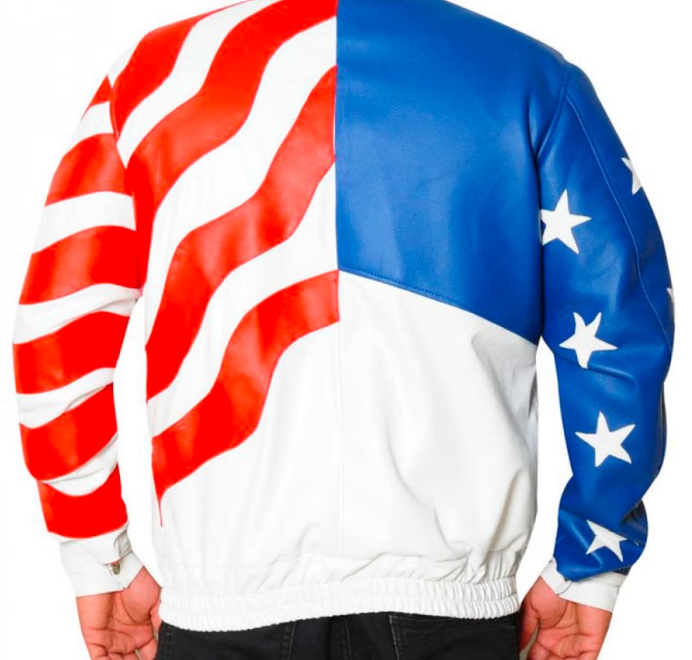 American Flag Leather Jacket