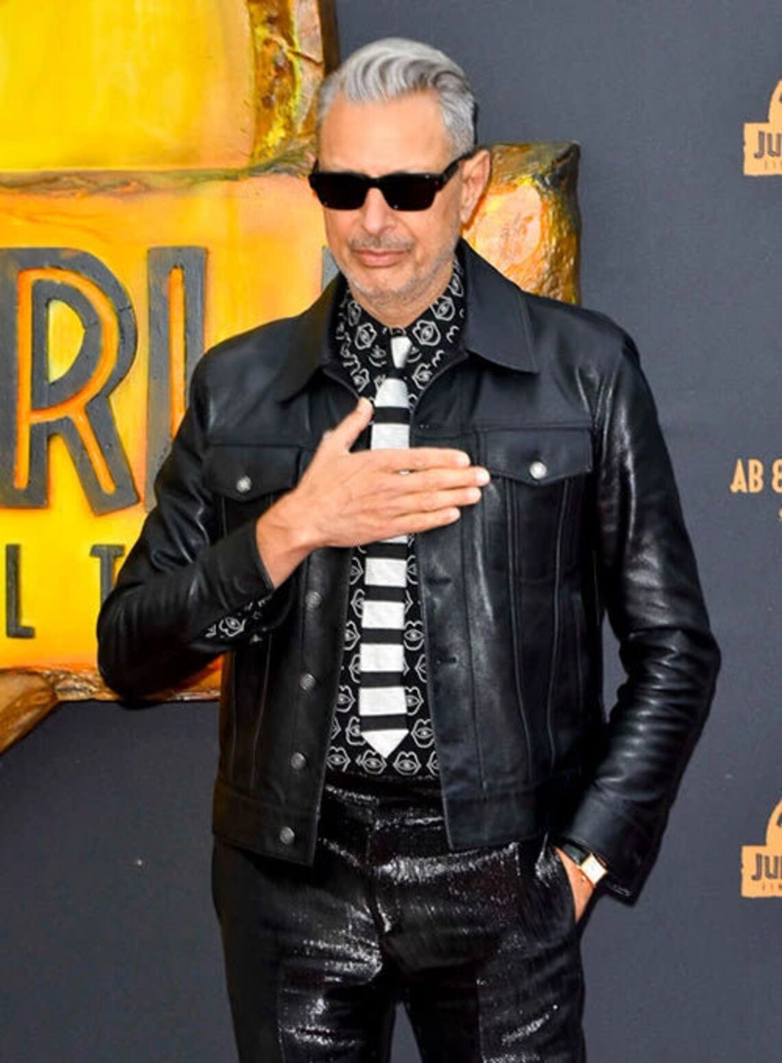 jeff goldblum leather jacket 
