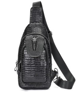 Men’s Genuine Leather Sling Chest Bag