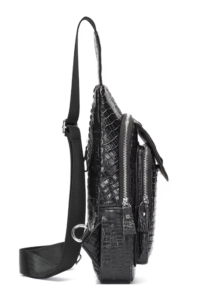 Men’s Genuine Leather Sling Chest Bag - Image 5