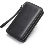Men’s Leather Clutch Wallet – Double Zip